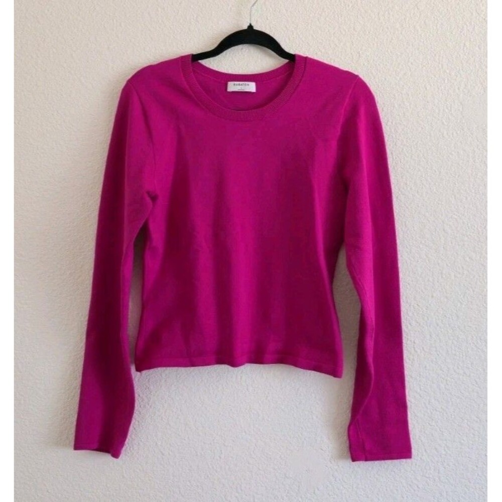 Aritzia Babaton Sculpt Knit Sweater Top Long Sleeve Size L